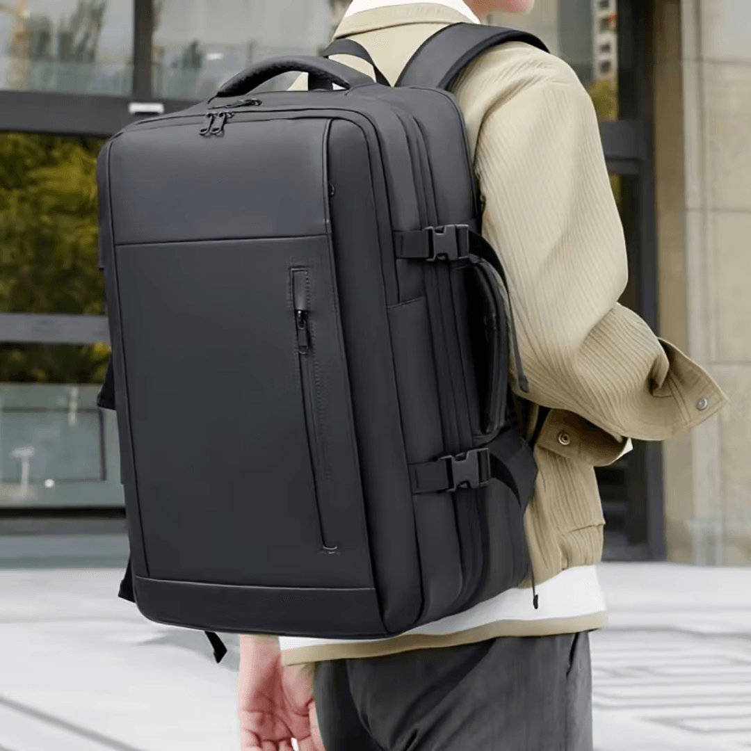 Traveling Bag Vacuum Compression With Air Pump Device 17-Inch Backpack, Waterproof Oxford Fabric