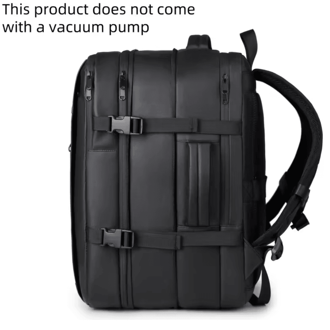 Traveling Bag Vacuum Compression With Air Pump Device 17-Inch Backpack, Waterproof Oxford Fabric